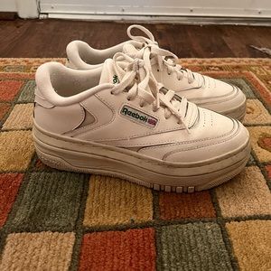 Reebok club c platform womens